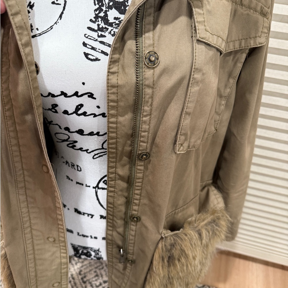 Anthropology Fur-Trimmed Field Parka Jacket - Picture 10 of 12